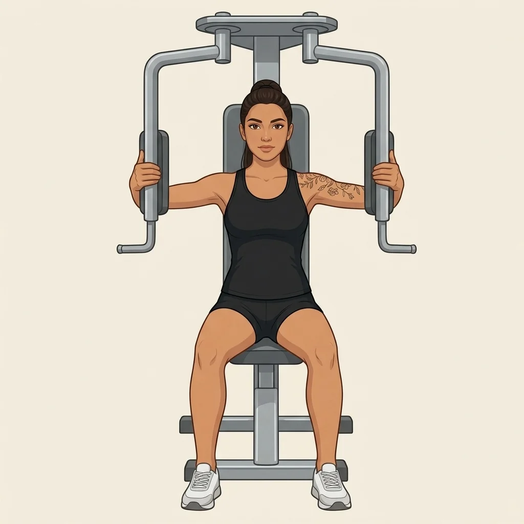 Aperturas en pec deck: ilustración de la técnica (mujer)