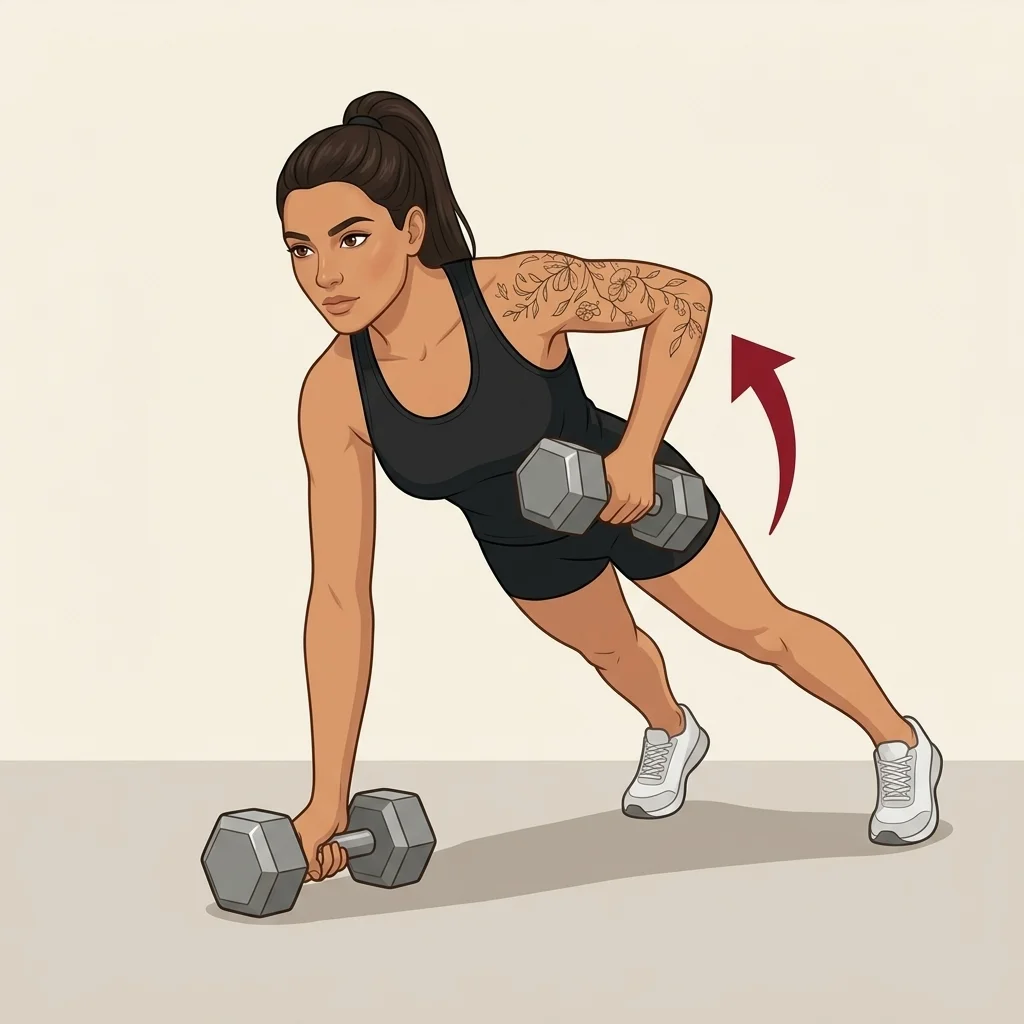 Remo renegado: ilustración de la técnica (mujer)